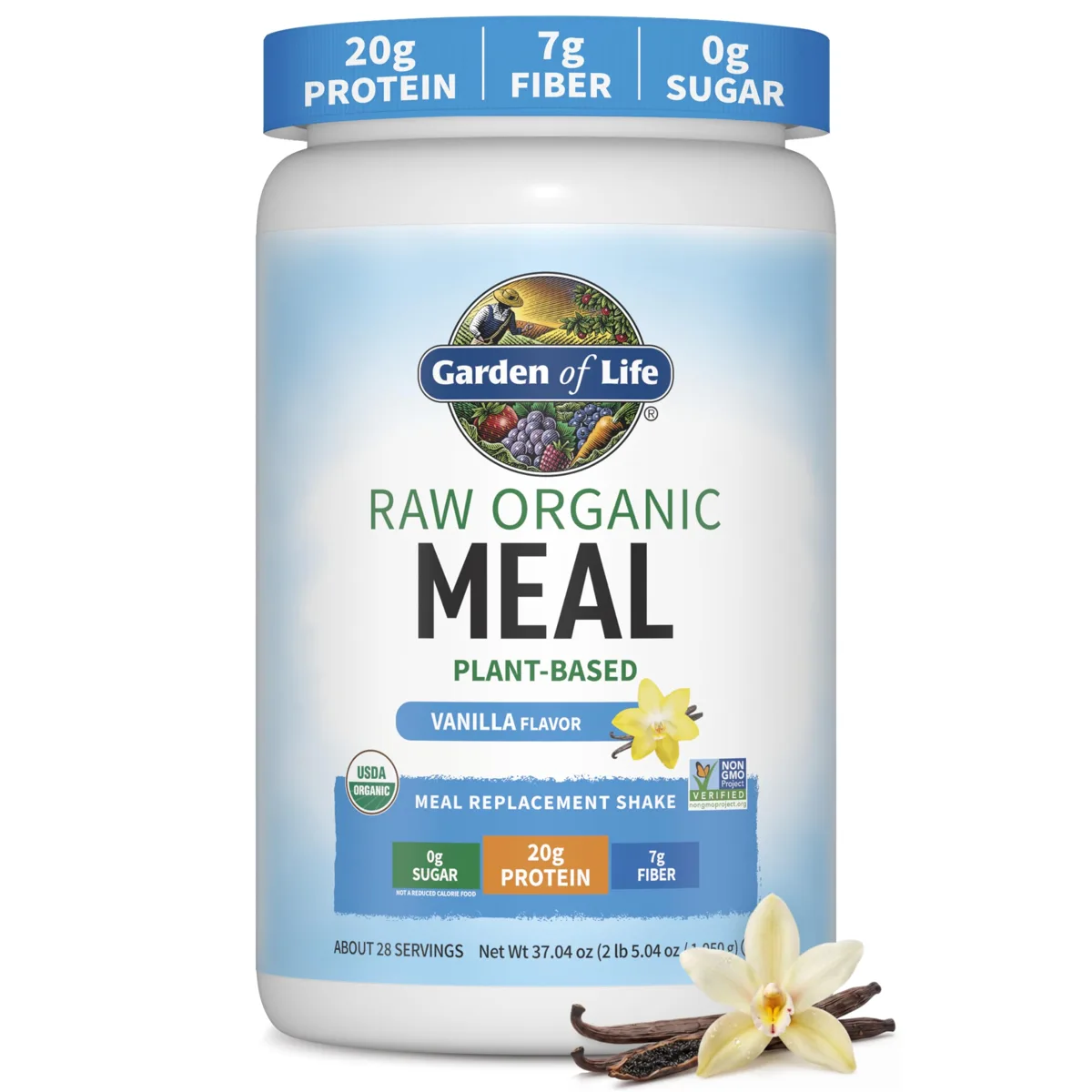 Garden of Life RAW Organic Meal, batido sustitutivo de proteína, sabor Vainilla